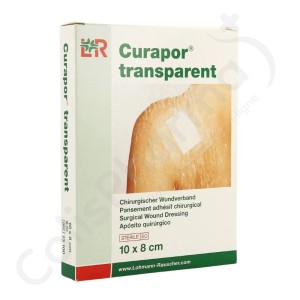 Curapor 8 cm x 10 cm - 5 pansements transparents