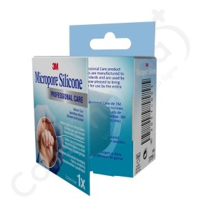 Micropore 3M Silicone 2,5 cm x 5 m - 1 pièce
