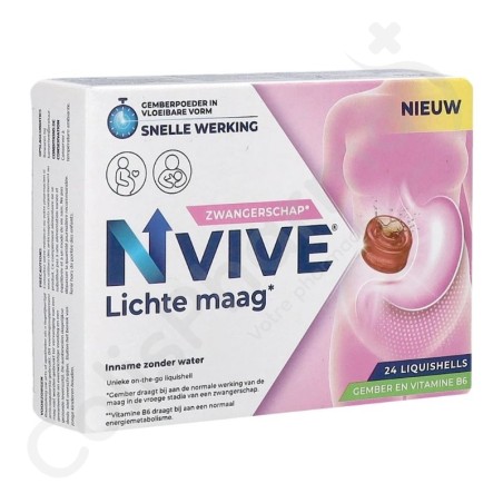 Nvive Lichte Maag Vroege Zwangerschap - 24 kauwgom