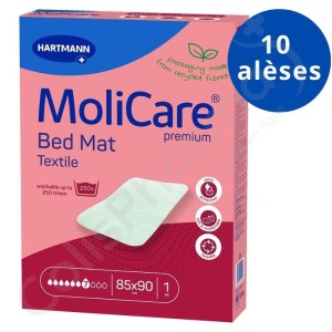 Molicare Bed Mat Textile 7 Druppels 85 x 90 cm - 10 onderleggers
