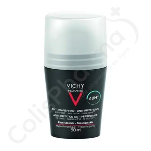 Vichy Homme Déodorant Bille Peaux Sensibles 48h - 50 ml