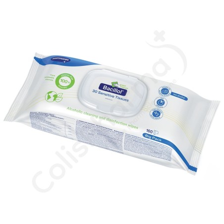 Bacillol 30 Sensitive Doekjes - 160 stuks