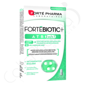 Forté Pharma Fortébiotic+ ATB 2 en 1 - 10 gélules
