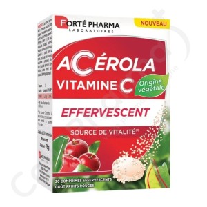 Forté Pharma Acérola Vitamine C - 20 comprimés effervescents