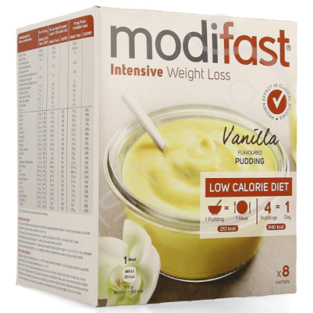 Modifast Pudding Vanille - 8 sachets de 55 g