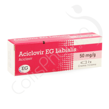 Aciclovir EG Labialis 50 mg/g - Crème 2 g