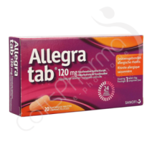 Allegra Tab 120 mg - 20 comprimés