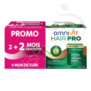 Omnivit Hair Pro Nutri-Repair - 120 comprimés + 120 gratuits