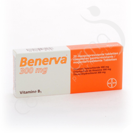 Benerva 300 mg - 20 maagsapresistente tabletten