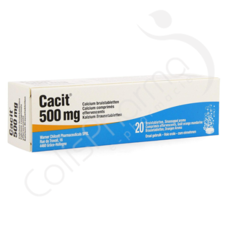 Cacit 500 mg - 20 comprimés effervescents