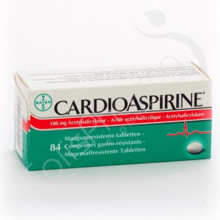 CardioAspirine 100 mg - 84 comprimés gastro-résistants