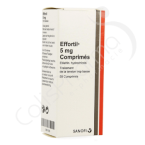Effortil 5 mg - 50 tabletten