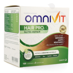 Omnivit Hair Pro Nutri-Repair - 120 comprimés