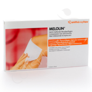 Melolin 10x20 cm - 5 compresses non adhérentes
