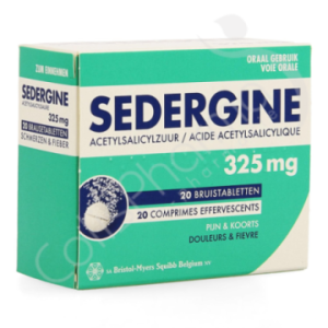 Sedergine 325 mg - 20 bruistabletten