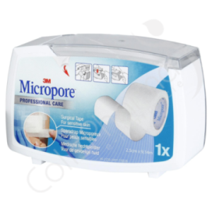 Micropore 3M Dévidoir - Sparadrap microporeux - 2,5 cm x 9,14 m