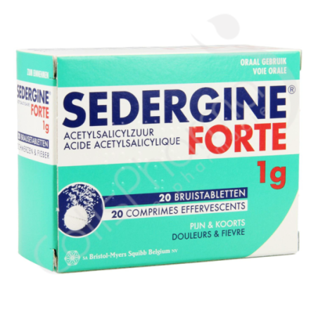 Sedergine Forte 1 g - 20 bruistabletten