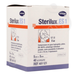 Sterilux ES 1 5x5 cm - 40 pièces