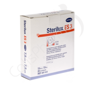 Sterilux ES 3 7,5 x 7,5 cm - 20 pièces