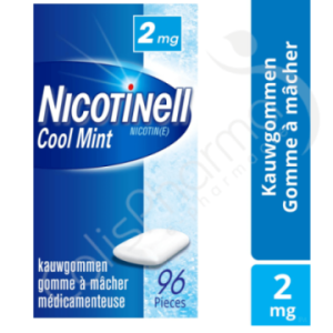 Nicotinell Cool Mint 2 mg - 96 kauwgommen