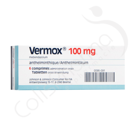 Vermox 100 mg - 6 comprimés