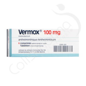 Vermox 100 mg - 6 tabletten