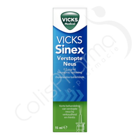 Vicks Sinex Aloe 0,5 mg/ml - Solution nasale 15 ml