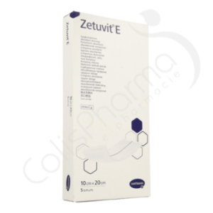 Zetuvit E 10x20 cm - 5 steriele verbanden