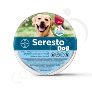 Seresto Dog >8 kg - 1 collier antiparasitaire de 70 cm