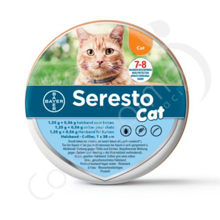 Seresto Cat - 1 ongediertebestrijdings halsband van 38 cm