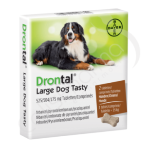 Drontal Large Dog Tasty - 2 tabletten