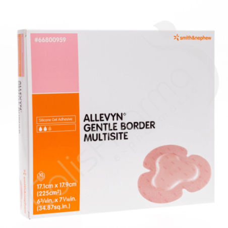 Allevyn Gentle Border Multisite - 17,5x17,5 cm - 10 pièces