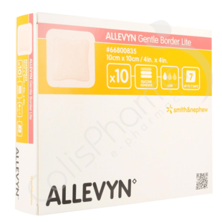 Allevyn Gentle Border Lite - 10x10 cm - 10 pièces