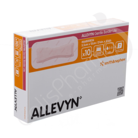 Allevyn Gentle Border Lite - 5,5x12 cm - 10 stuks