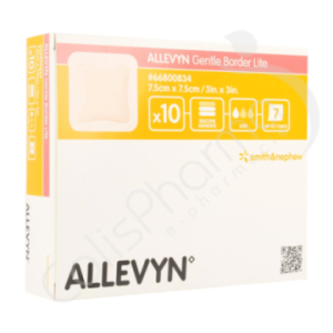 Allevyn Gentle Border Lite - 7,5x7,5 cm - 10 stuks