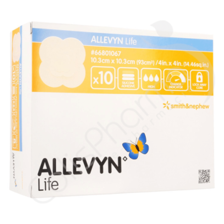 Allevyn Life - 10,3x10,3 cm - 10 pièces