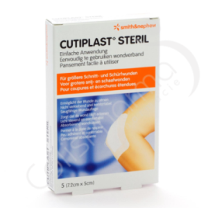 Cutiplast Steril - 7,2x5 cm - 5 pansements