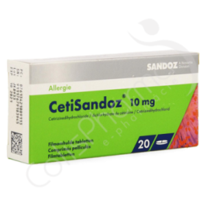 CetiSandoz 10 mg - 20 comprimés