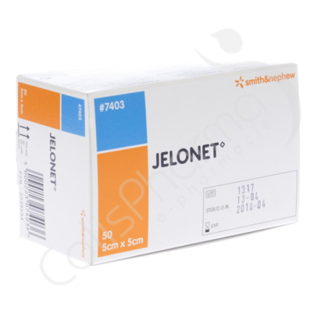 Jelonet - 5x5 cm - 50 vette pads