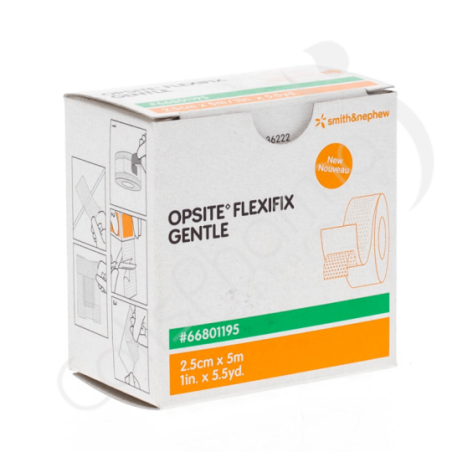 Opsite Flexifix Gentle Rouleau 2,5 cm x 5 m - 1 pièce