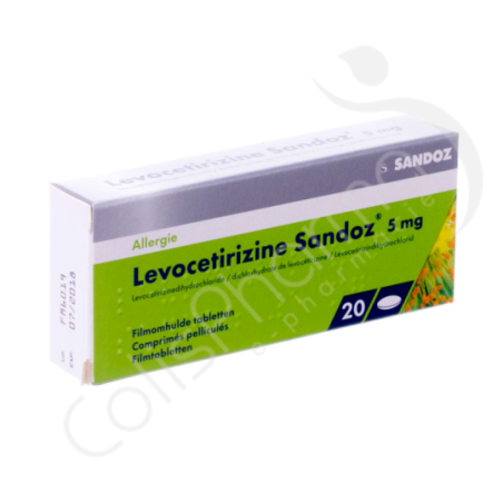 Levocetirizine Sandoz 5 mg - 20 tabletten