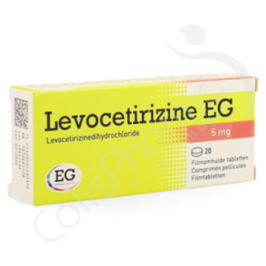 Levocetirizine EG 5 mg - 20 comprimés