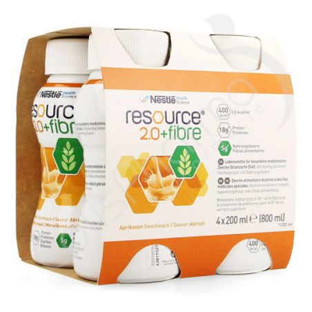 Resource 2.0 Fibre Abricot - 4x200 ml