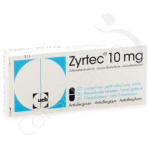 Zyrtec 10 mg - 20 comprimés