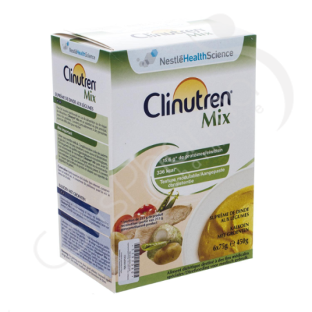 Clinutren Mix Kalkoen-Groenten - 6x75 g