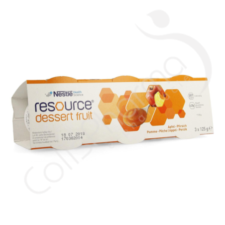 Resource Dessert Fruit Pomme-Pêche - 3x125 g
