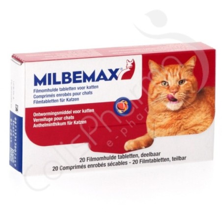 Milbemax Katten - 20 tabletten