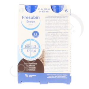 Fresubin Energy Drink Chocolade - 4x200 ml