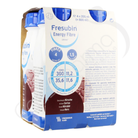 Fresubin Energy Fibre Drink Cerise - 4x200 ml