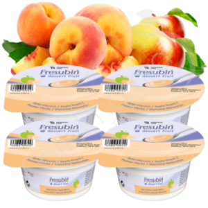Fresubin Dessert Fruit Appel/Perzik - 4x125 g